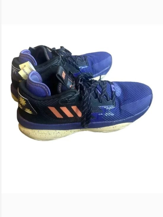 Adidas Dame 8 Basketball Sneakers Tennis Shoes Black Excellence Size 10.5 Men\'s main image 5